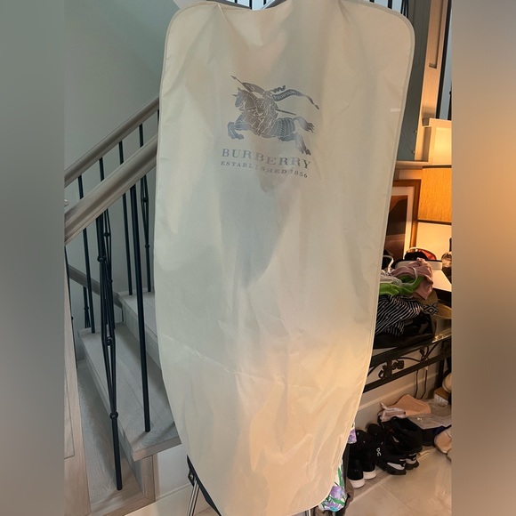 Brand new AUTHENTIC BURBERRY virgin wool and cashmere blend red-orange coat US8 - Picture 7 of 10